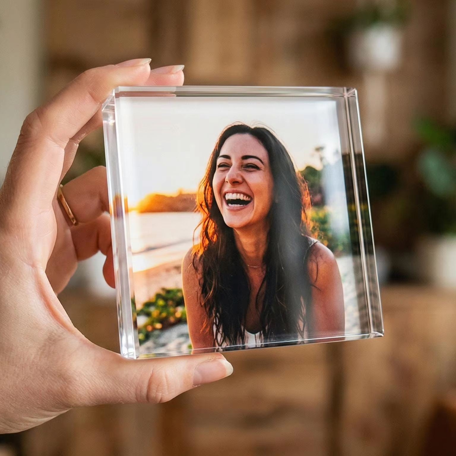 カスタム友情フォトブロック、パーソナライズされた姉妹用アクリ - Photo Acrylic Block のレビューと価格