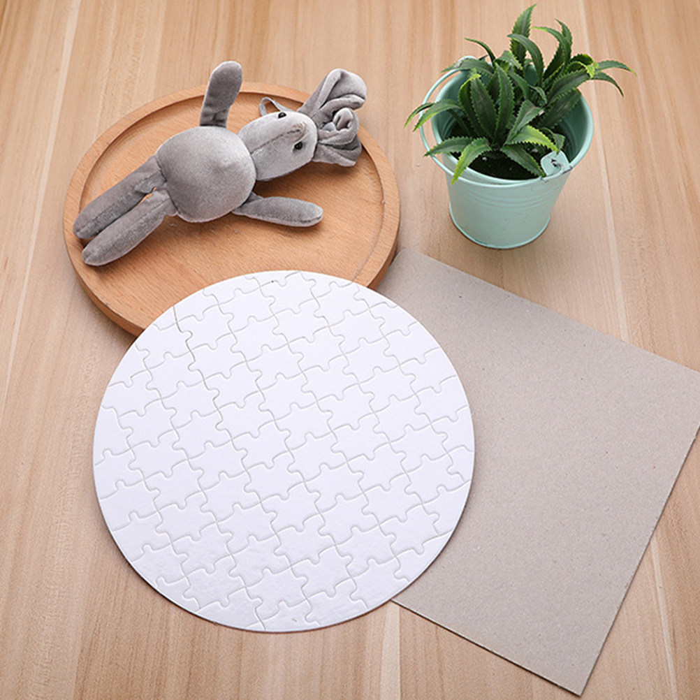 4枚入り、昇華転写用パズル、DIYクラフトや絵付け、熱転写印 - Puzzle Blank White のレビューと価格