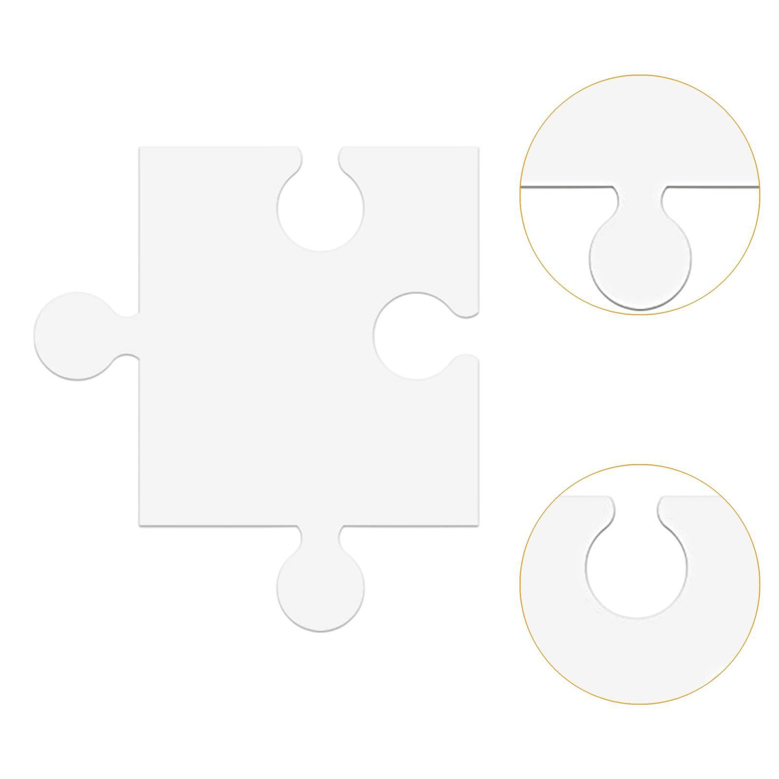 24枚入り 白い厚紙製ブランクジグソーパズル 12.01イン - Puzzle Blank White のレビューと価格