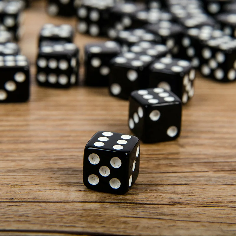 卸売 1000 個ドットサイコロ 10 ミリメートルブラック - Puzzle Blank White のレビューと価格