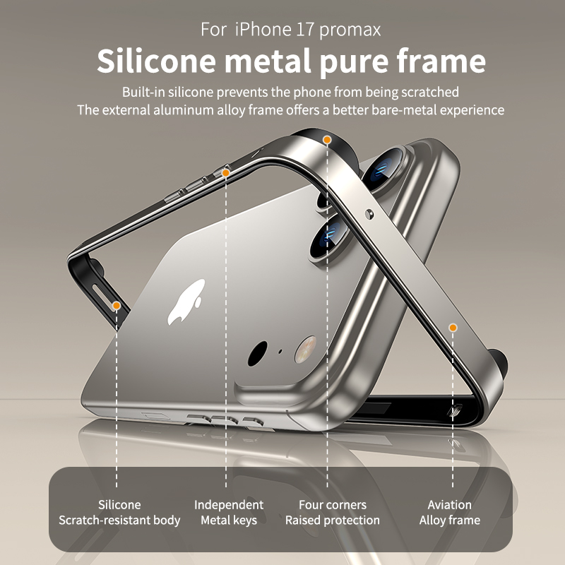 アルミニウムメタルフレームシリコン保護ケース iPhone  - Metal Photo Panel のレビューと価格