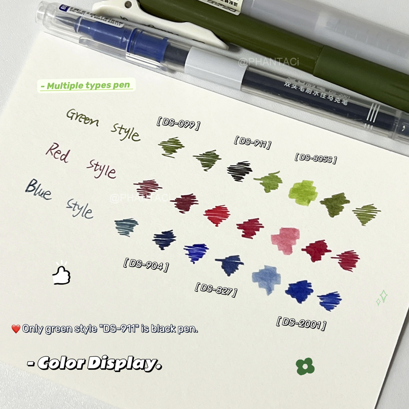 6 個の色付き書道ペン複数の種類のペンセット 0.5 ミリメ - Pentel Pen Energel のレビューと価格