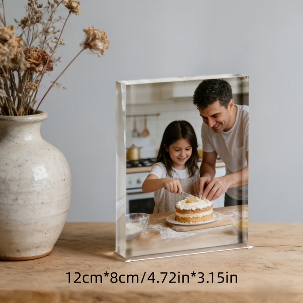 パーソナライズされた写真入りカスタムアクリルデスクトップ飾り - Photo Acrylic Block のレビューと価格