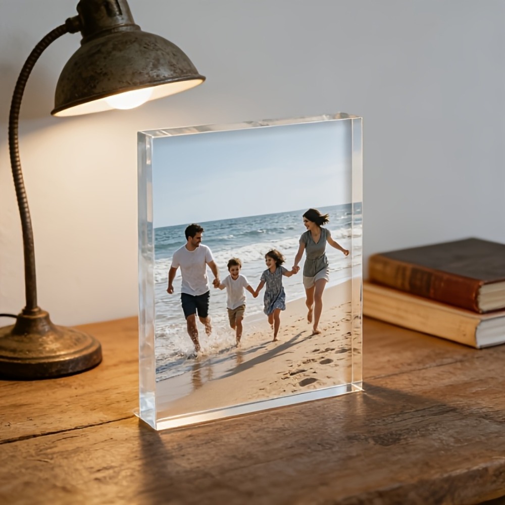 パーソナライズされた写真入りカスタムアクリルデスクトップ飾り - Photo Acrylic Block のレビューと価格