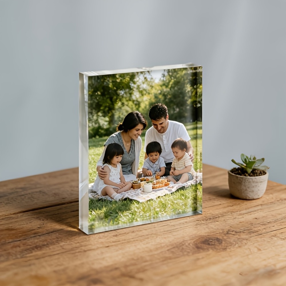 パーソナライズされた写真入りカスタムアクリルデスクトップ飾り - Photo Acrylic Block のレビューと価格